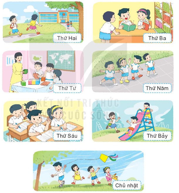 Lý thuyết về các ngày trong tuần lớp 1